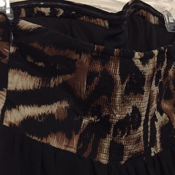 Wet Seal XS Mini halter dress Black Leopard print - Picture 3 of 8